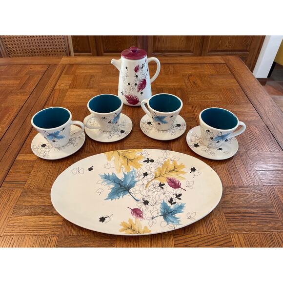 STARBUCKS 2007 FALLING LEAVES COLLECTION SERVEWARE - Picture 1 of 15